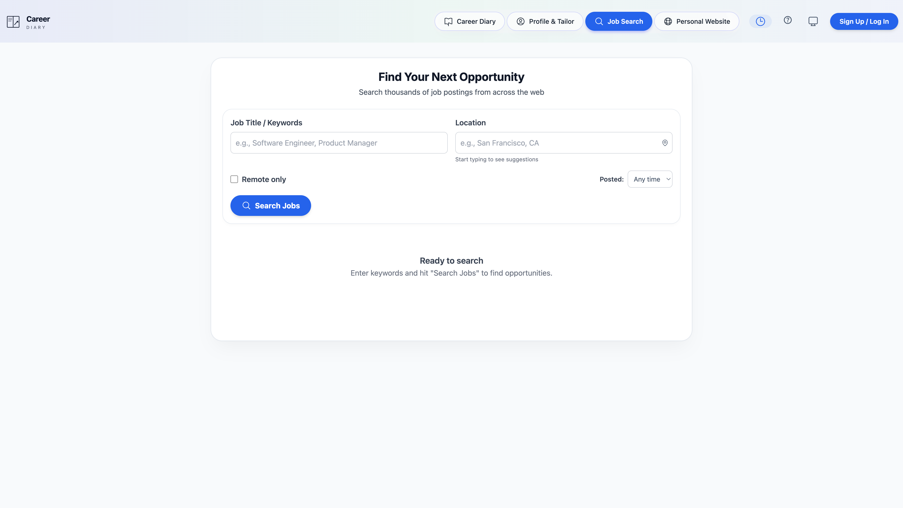 Job Search Interface